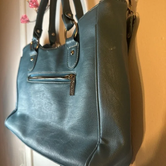 Coach Blue Satchel with Versatile Design - Picture 5 of 8